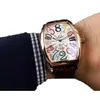 ساعات مجنونة جديدة 8880 CH Automatic Meganical Watch Watch Silver Case Dial Black Dial Leades Looce Watches Black Leather Strap 9 Colors