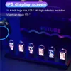 RGB Nixie Tube Clock LED Glows IPS Color Screen DIY Analog Digital Tube Night lights Gaming Desktop Home Decoration Gift Idea 240312