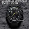 Bioceramic Moonswatch Quarz Chronograph Mens Watch Mission to Mercury Nylon Luksus Watch James Montre de Luxe Edition Box 25