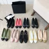Designer-Schuhe, schwarze Ballerinas, Schuhe für Damen, gesteppt, echtes Leder, klassische Mode, Schleife, niedrige Absätze, Socialite-Stil, runde Zehen, einzelne Schuhe