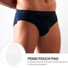 Underpants 4 Pcs Men's Sponge Pad Supplies Panties Convex Bulge Enhancer Cup Polyester While Lingerie