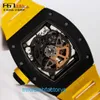 Designer RM Wrist Watch Collection Rm030 Men Black Carbon Hollow Date Display Dynamic Storage Automatic Machine