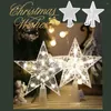 Christmas Decorations 15cm Decoration Transparent Luminous Tree Top Light Star Colored Warm Z0d1