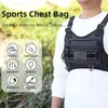 Sacs de plein air Sac de poitrine de sport unisexe avec sangles réglables Gilet avant léger Grande capacité Cyclisme Escalade