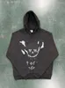 broken planet hoodie haikyuu hoodies BPM American Style Hoodie Street Hip Hop Men And Women Couple Wear Skull Foam Print Loose