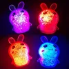 Boules anti-stress éclairées en forme de lapin qui brillent dans le noir, jouet anti-stress avec mousse, cadeaux de fête de Pâques