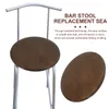Chair Covers Round Stool Noodles Office Bar Stools Supply Solid Wood Stoils Seat Cushion Canteen Wooden