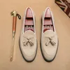 Casual Schoenen Mode Puntschoen Jurk Mannen Loafers Leer Voor Formele Mariage Bruiloft Flats Club Elegantes