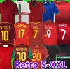 Ronaldo Retro Soccer Jerseys 1998 2010 2002 2004 2006 Rui Costa Figo Nani Pepe Figo Classic Shirts Camisetas de Futbol Portugal Vintage