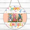 Party Decoration Elf Colorful Welcome Door Sign Easter Home Wood Ornament Pendant