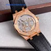 Letzte Marke Armbanduhr AP Armbanduhr Royal Oak Serie 15510OR OO D002CR.02 Roségold Schwarz Gesicht Herren Mode Freizeit Business Uhr