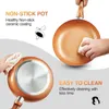 Cookware Sets Pots And Pans Set Ultra Nonstick Pre-Installed 11pcs Copper With Ceramic Coating Stay Cool Handle & Nylon Kitchen