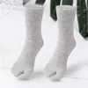 Herrensocken Unisex Split Two Toes Socke Polyester Clog Waschbar Finger Verschwitzt Desodorierend Hallux Valgus Gerätezubehör