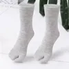 Chaussettes unisexes à deux orteils fendus pour hommes, sabots en Polyester lavables, désodorisants et en sueur pour les doigts, accessoires pour appareils Hallux Valgus