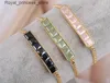 Bracelets de charme Mode Zircon Plaqué Or Femmes Ajuster 3 Couleurs Q240321