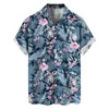 Camicie casual da uomo Body body Camicia da uomo Stampa stile tropicale Tendenza T-shirt occidentali