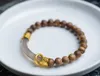 Bedelarmbanden Schaken Nan Agarwood 0,8 Armband-Match: Rook Paars Chalcedoon Halve armband Zacht Zacht Helder Elegant Eenvoudig en