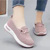 Scarpe Casual moda donna Sneakers piatte in mesh traspirante da passeggio 2024 calzature femminili rosa vulcanizzate da palestra