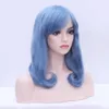 Wig Women's Women Bangs, testa di fiori per pera, parrucca alla moda, fibbia di clavicola, nuovo prodotto per capelli ricci di media lunghezza