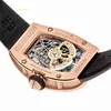 Bellissimo orologio da polso RM Collezione di orologi da polso RM07-01 Orologio da donna in oro rosa con diamanti RM07-01