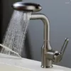 Badrumsvaskar kranar multifunktionsvattenfall bassängen kran 4-läge flödetyp spray 360 ° rotation enkel kylning
