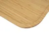 Vassoi da tè Vassoio da portata in legno Quadrato in bambù Cucina Stoviglie per cene Feste 30x30x1,5 cm