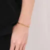 Браслеты-звенья, модный браслет-цепочка овальной формы из нержавеющей стали для мужчин и женщин, длинные геометрические украшения унисекс, металлические подарки