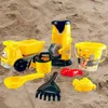 Sand Play Water Fun Kids Beach Toys 8pcs Kit Baby Summer Sand Sand Tools Engineering Motion Game Play Outdoor Toy Set Play Sand 240321