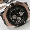 Designer polshorloge AP polshorloge Royal Oak Offshore 26400RO 44 mm roségouden keramische tijdcodehorlogeset