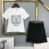 Ensemble t-shirt et short d'été à manches courtes pour enfants garçons d'été avec une version coréenne tendance pour les filles Ensemble deux pièces pour les grands enfants de style mince