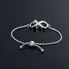 Link Bracelets Cremation Bracelet For Ashes Infinity Urn Women Girl Memorial Keepsake Jewelry