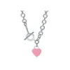 デザイナーネックレスTiffanyJewelry Heart Necklace Luxury Jewelryデザインペンダントローズゴールドバレンタインデーギフトジュエリー