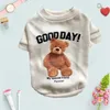 Dog Apparel Soft Fashion Cotton Small Bear Pattern For Cats Dogs Casual Wear Pet Hoodies Puppy Outfits Clothing Coat