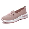 Scarpe Casual moda donna Sneakers piatte in mesh traspirante da passeggio 2024 calzature femminili rosa vulcanizzate da palestra