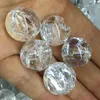 Decoratieve beeldjes 5 stuks natuurlijke regenboog transparante kwartsbal kristal reiki genezing