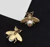 designer Stud earrings brass material 925 sier needles anti-allergic bee luxury brand earring ladies weddings parties gifts exquisite jewelry t8aI#