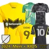 Colombo Crew 2023 2024 Kit Kit de Jersey Kids Man 23/24 Camisa de futebol Casa primária Amarelo After