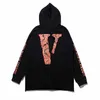 VLONE Felpa con cappuccio in nuovo tessuto di cotone Lycra da uomo e da donna Felpa con cappuccio da uomo riflettente luminosa a maniche lunghe casual classica tendenza moda TAGLIA USA S-XL 6885