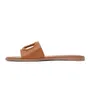 Summer Luxury Wear V Cut-Out Sandals Shoes Women Slide Flats Calfskin Leather Comfort Daily Walking Lady Beach Slippers Outdoor Flip Flops EU35-43