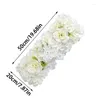 Arc de fleurs décoratives 50x20cm, panneau mural en soie, hortensia 3D, fleur artificielle pour décoration de maison, mariage