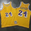 Basquete 1996 2008 Retro Bryant Authentic Jersey 24 Vintage Dennis Rodman 73 Throwback 1997 1998 1999 2001 2002 2007 Camisa toda costurada para fãs de esporte Alto / bom