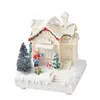 Party Decoration Christmas House Ornament Luminous Warm Light Decorative No Heating Miniature Gift