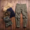 Männer Hosen Militärischen Stil Cargo Männer Casual Baumwolle Hosen Regelmäßige Dünne Bein Reißverschluss Street Fashion Taktische Mann Kleidung