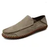 Casual Shoes Men's Loafers Penny Loafer Flats Driving Mules Handgjorda slip på låg top vår för manlig fritidsformell läderspri