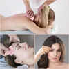 Face Massager Rose Quartz Facial Jade Roller Massage Machine Guasha Set Gua Sha Tool Natural Quartz Facial Massage Beauty Tool 240321