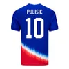 2024 Pulisic Usas Aaronson Soccer Jerseys Adams 24 25 Men Kids Kits United States Shirt Top Thaility Quality Reyna McKennie Dest