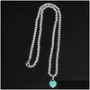 Pendentif Colliers S925 Collier de perles Bracelets Bague d'amour Mti-Heart Bracelet Designer Bijoux Drop Livraison Pendentifs Dhcoz