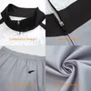 New Style Muscle Fit Black and Blue Gym Clothes Stripe Training Jogging Polyester Tracksuit