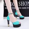 Сандалии Peep Toe Platform High Heels Pumps Women Shoes 2021 Женские каблуки Свадебные обувь сандалия Feminina plataforma