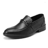 Chaussures décontractées en cuir véritable pour hommes, mocassins à semelles souples, costume classique de Banquet d'affaires, vente en Europe et en amérique